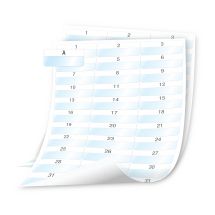 XTL Laminated Wire/Cable Wrap Sheet Labels, 54x23mm