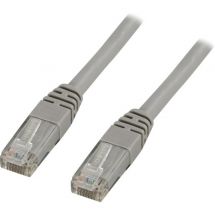 U / UTP Cat5e patch cable 20m, 100MHz, Delta-certified, grey