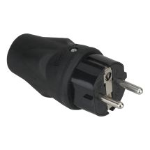 Plug with ground black