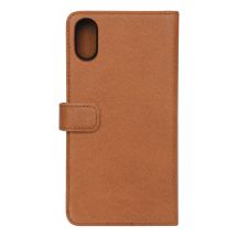 iPhone XR, Leather wallet removable, light brown