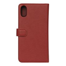 iPhone XR, Leather wallet removable, red