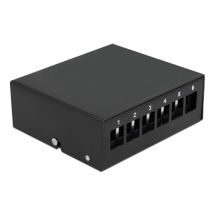 Keystone Patch Panel 6 Port black