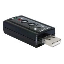 USB Sound Adapter 7.1, black
