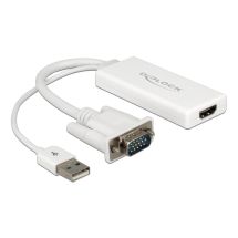 VGA to HDMI Adapter with Audio white