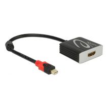 Mini DisplayPort to HDMI-adapter, active, 4K in 60Hz, black