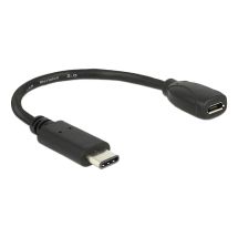 Adapter cable USB Type-C™ 2.0 ma to 2.0 type Micro-B fe 15cm
