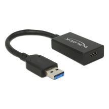 USBC female  USBA male adapter USB 3.1 Gen 2 10Gbps black