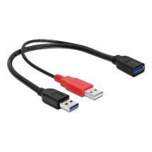 Cable USB 3.0 typeA male + USB typeA male>USB 3.0 typeA fe
