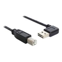 Cable EASY-USB 2.0 TypeA angled left/right>USB 2.0 TypeB 1m