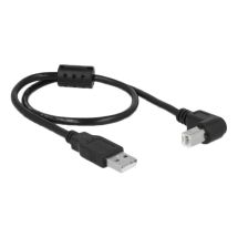 Cable USB 2.0 Type-A male > USB 2.0 Type-B male angled 0.5 m
