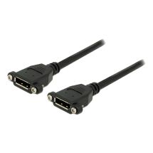 DisplayPort adapter, 0.25m, 20pin fe-fe, DP 1.1, 4-40 UNC