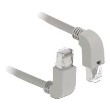 Network cable RJ45 Cat.6 S/FTP upwards/downwards angled 2m