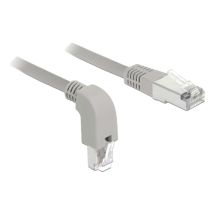 Network cable RJ45 Cat.6A S/FTP downwards angled/straight 2m
