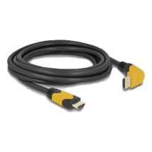High Speed HDMI cable 90° upwards angled 48 Gbps 8K 60Hz 3m