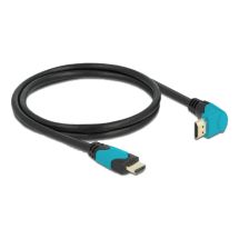 High Speed HDMI cable 90° downwards angled 48Gbps 8K 60Hz 1m