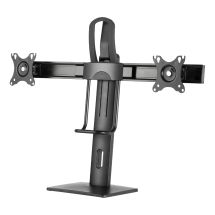 Desk stand for dual 17”-27” displays