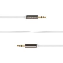 Audio Cable, 3.5mm male to 3.5mm male, 1m, white