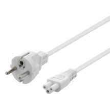 Earthed device cable, straight CEE 7/7 > IEC 60320 C5, 0.5m