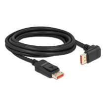 DisplayPort cable male>male 90° downwards angled 8K 60Hz 3m