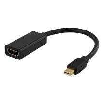 Mini DisplayPort to HDMI adapter, 4K 60Hz, 0.2m, black