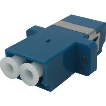 Fiber coupler snap-in, 2xLC-LC, Singlemode, duplex, blue