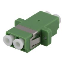 Fiber coupler snap-in, 2xLC-LC, Singlemode, duplex, green
