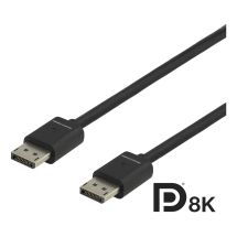 DisplayPort-kaapeli, 7680x4320 60Hz, 2m, musta