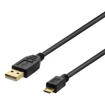 USB 2.0 cable Type A ma - Type Micro B ma, 5-pin, 2m, black