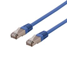 S/FTP Cat6 patch cable 0.5m 250MHz Deltacertified LSZH blue