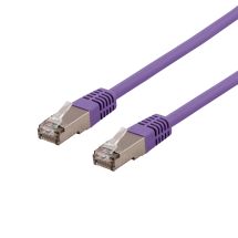 S/FTP Cat6 patch cable 2m 250MHz Deltacertified LSZH purple
