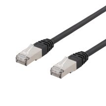 S/FTP Cat6 patch cable, 2m, 250MHz, UV resistant, black