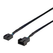 Extension cable for 4-pin fans 0.6m, black