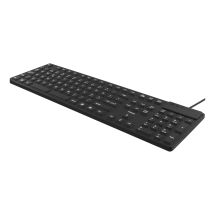 Rubberized keyboard silicone IP68 full size 105 keys black