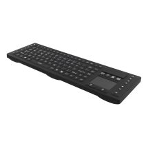 Wireless Keyboard w/ touchpad, silicone, IP65, 2,4 GHz,black