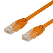 U/UTP Cat6 patch cable, (LSZH), 0.3m, orange