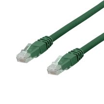 U/UTP Cat6a patch cable, LSZH, 0.5m, green