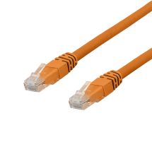 U/UTP Cat6a patch cable, LSZH, 7m, orange