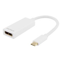 USB 3.1>DisplayPort adapter USB C DisplayPrt 19pin UHD white