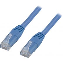 U/UTP Cat5e patch cable 0.5m, blue