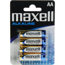 Batteries, AA (LR06), Alkaline, 1.5V, 4-pack