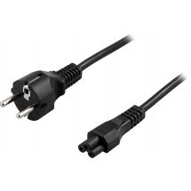 Device cable 3-pin for notebook straight CEE 7/7 & IEC C5 3m