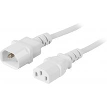 Extension cable PC/monitor straight IEC C13-IEC C14 1m