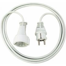Earthed extension cable, CEE 7/7 - CEE 7/4, 2m, white