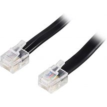 Modular cable RJ12/6C 5m, black
