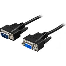 Extension cable DB9ma-fe 1m, black