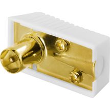 Antenna connector 9.5mm male, angled, gold plated connectors