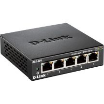 D-Link Gigabit Ethernet kytkin, 5x10/100/1000Mbps, metallia, mus