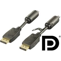 PRME DisplayPort cable, Ultra HD @60Hz, 21.6 Gb/s, 1m, black