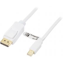 DisplayPort to Mini DisplayPort cable, 20-p ma-ma, 1m, white