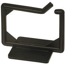 Cable hanger, screw mounting, 100x63x75mm, plastic, black